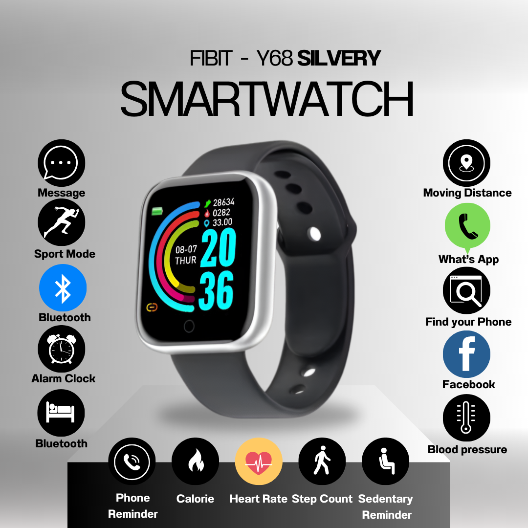 All-in-One Smartwatch for All Ages – Message Alerts, Music Control, Fitness Tracking, and True Pedometer